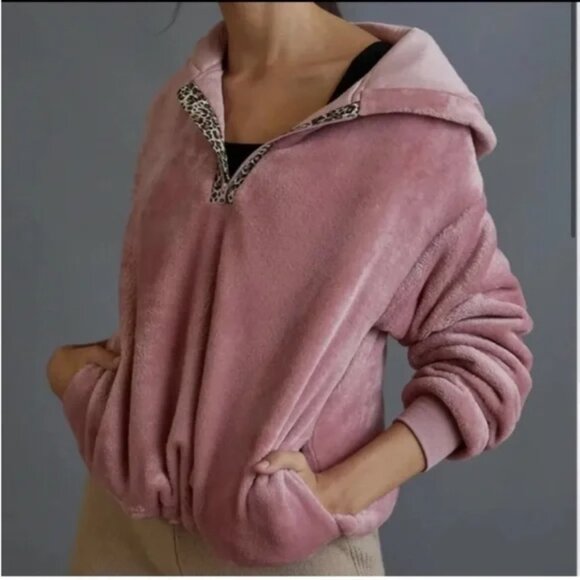 Anthropologie Sunday in Brooklyn Kelyn hooded pullover fleece XS - Picture 2 of 8